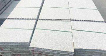 九江芝麻白毛板，石材毛板