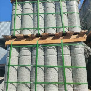 九江挡车柱芝麻白 挡车石