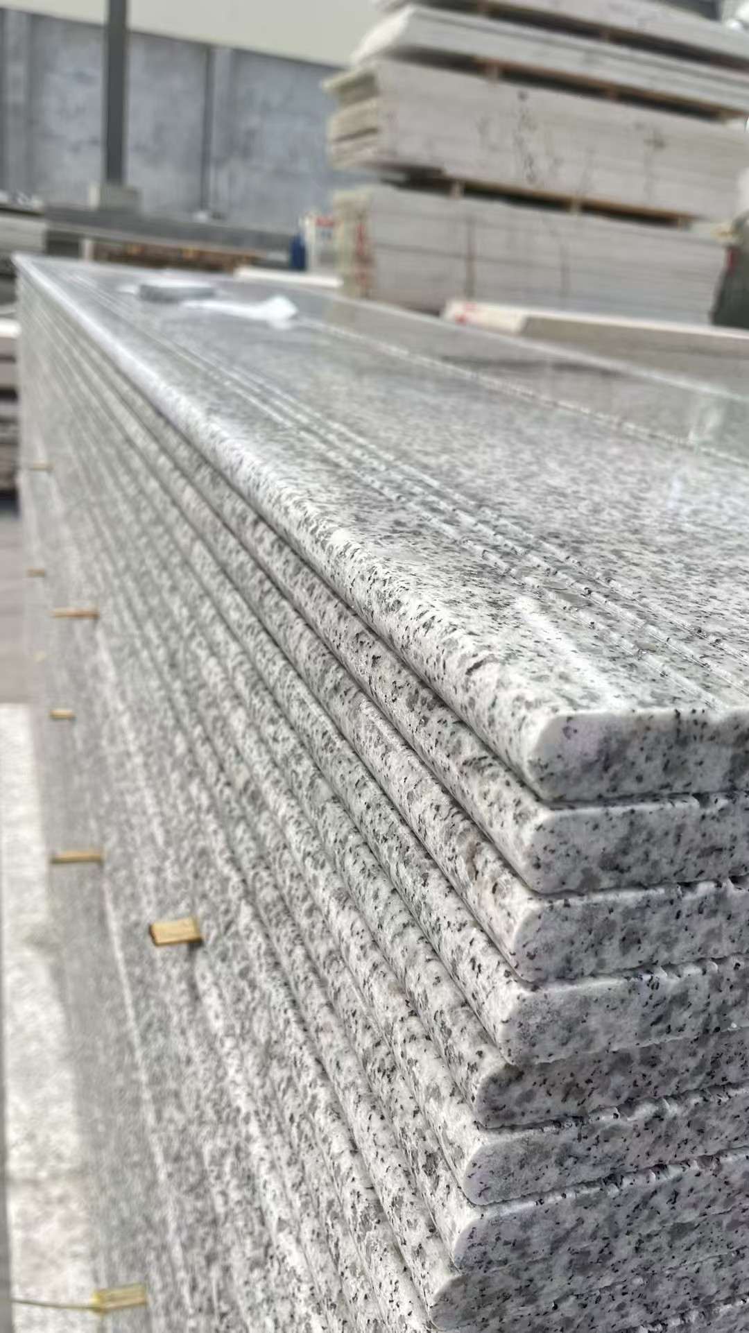 九江芝麻白楼梯踏步 花岗岩楼梯板材