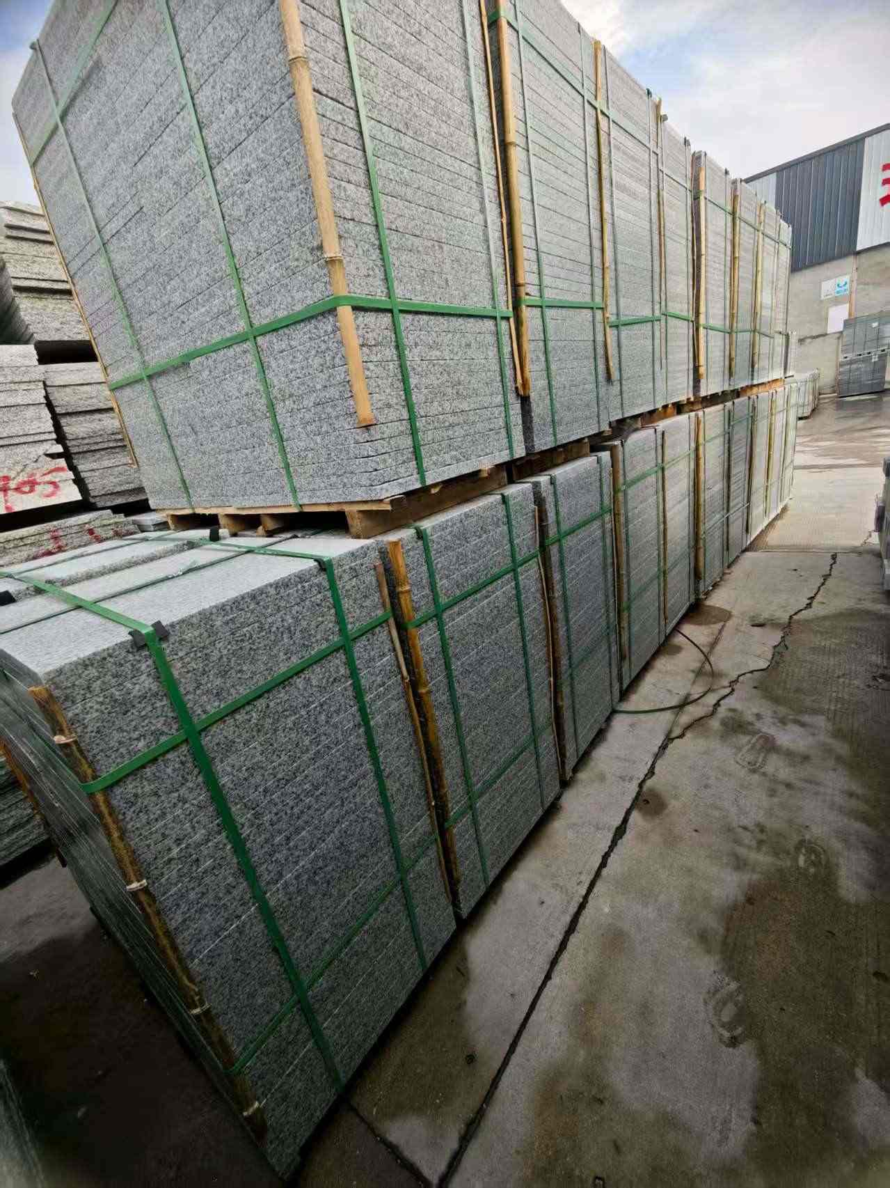 九江芝麻白地铺版 石材地铺石